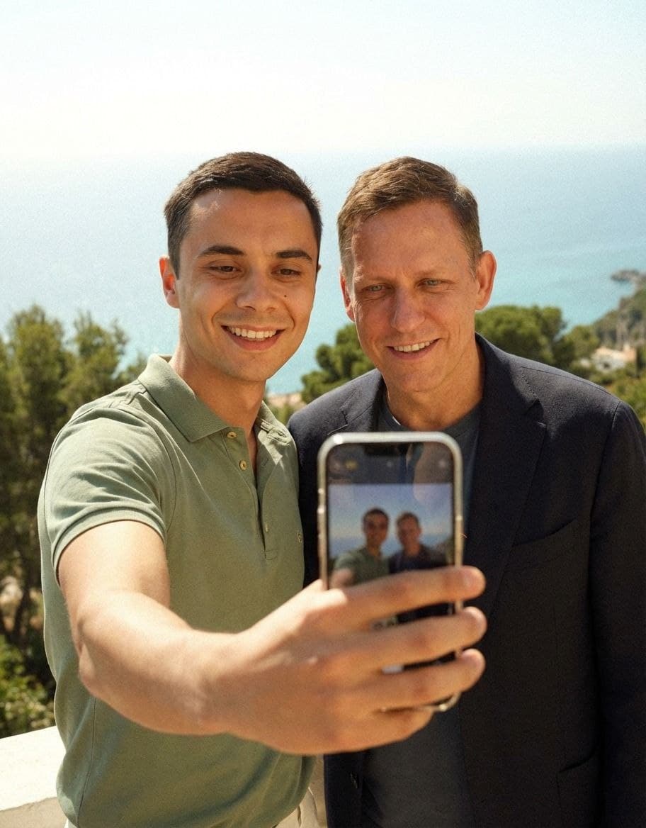 AI Generated photo with Peter Thiel