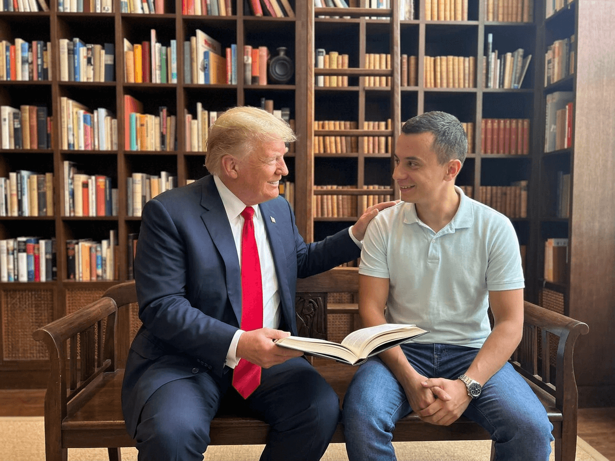 Realistic AI photo with President Donald Trump