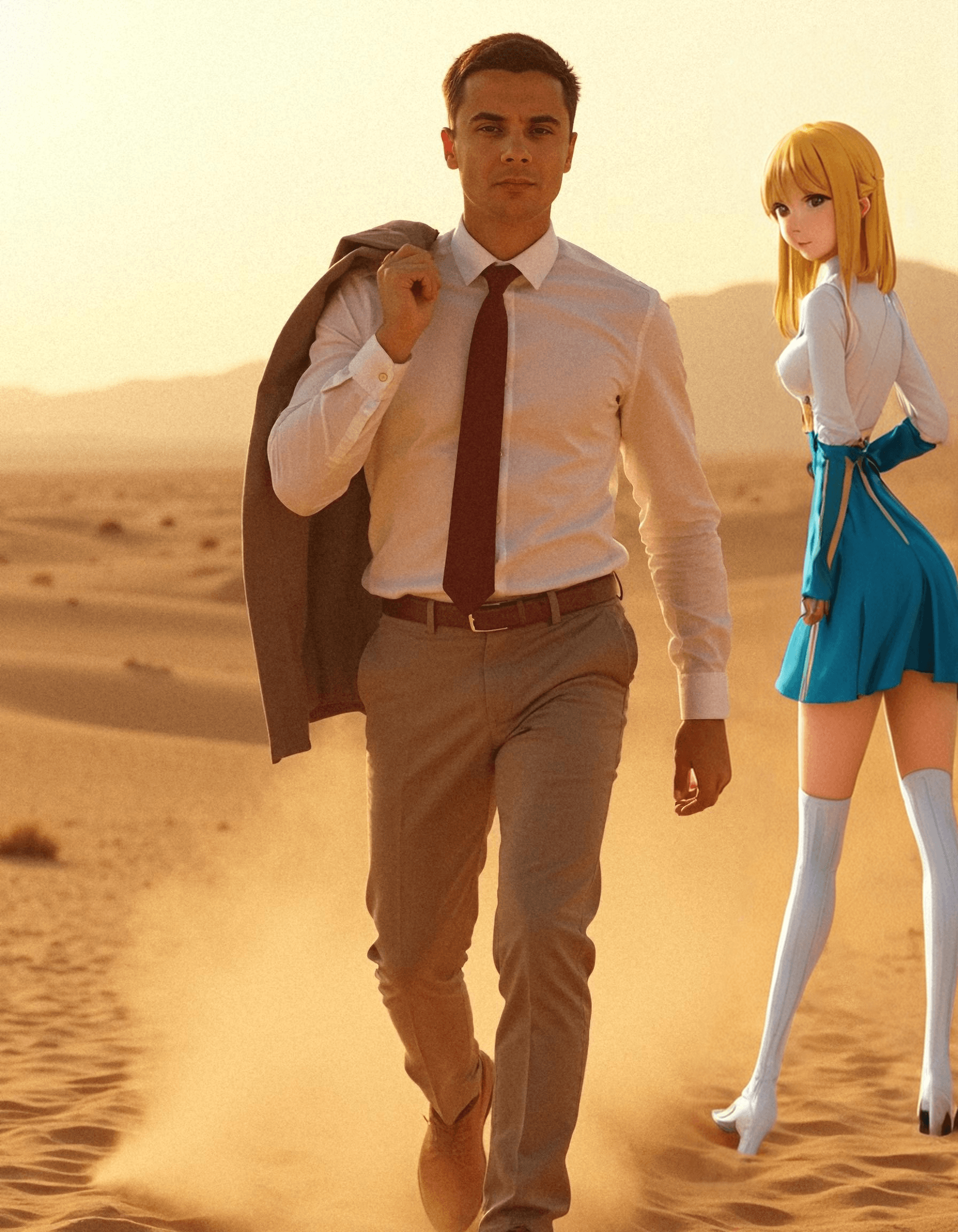 AI Generated photo with Anime Waifu