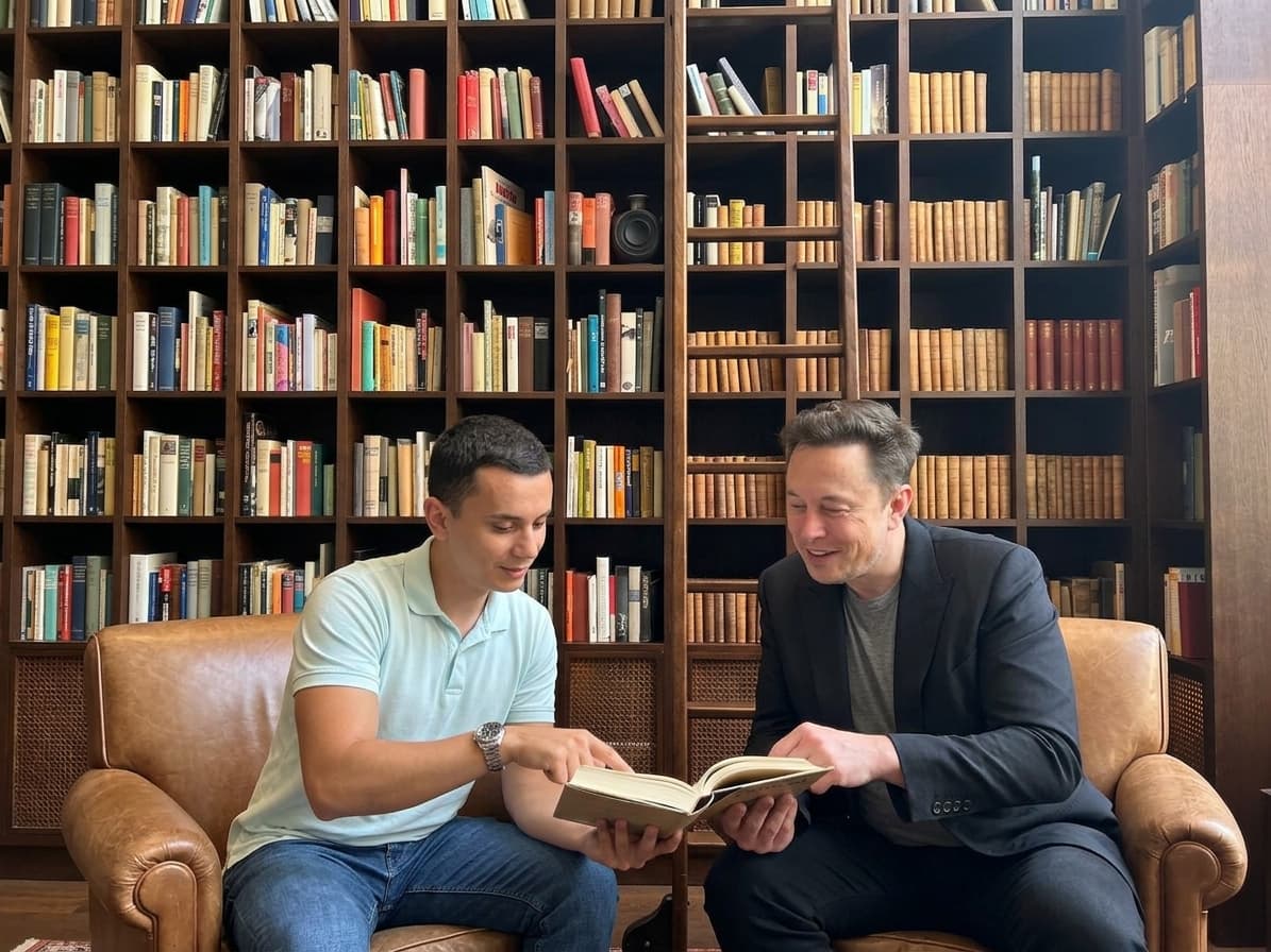 AI Generated photo with Elon Musk